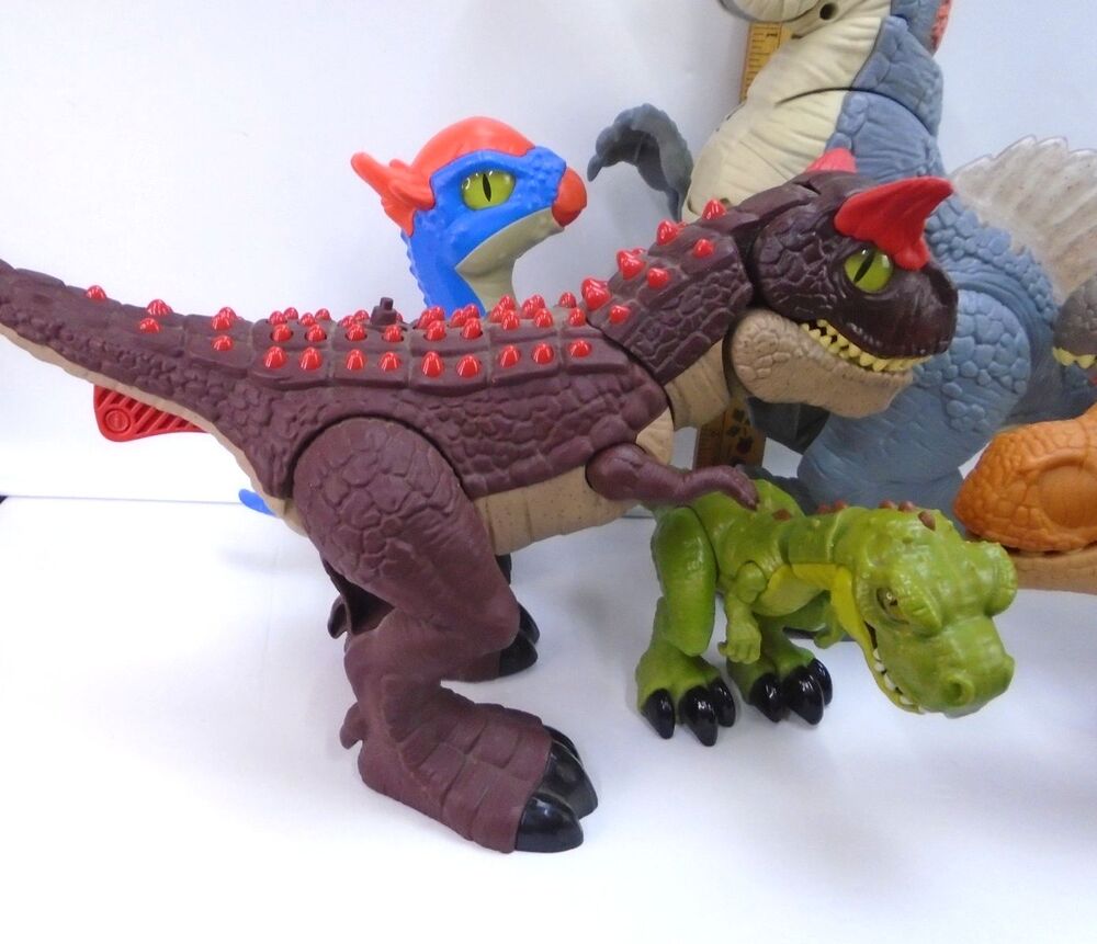 Imaginext Jurassic World Park Dinosaurs Lot Mattel Spinosaurus Mega Mouth T-Rex - Picture 8 of 16